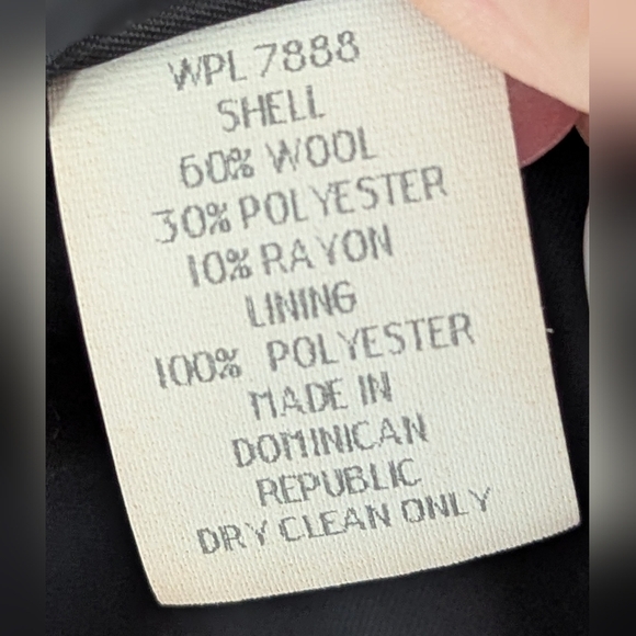 JLO By Jennifer Lopez Women's (Size PXS) Charcoal Grey Wool Blend Pea Coat - Picture 16 of 16